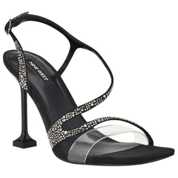 Nine West Shoes - Nine West Women's Nines Heeled Sandal Black/Clear